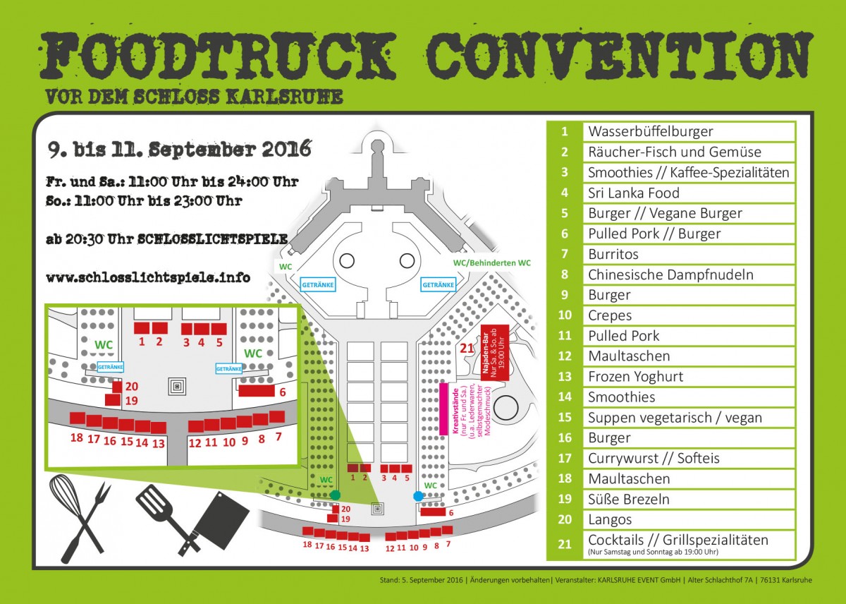 (Deutsch) 1. Foodtruck Convention 09.-11.09.16