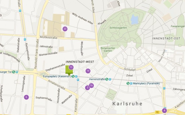 Entdecken Sie unser Hotel & Karlsruhe auf Falk.de